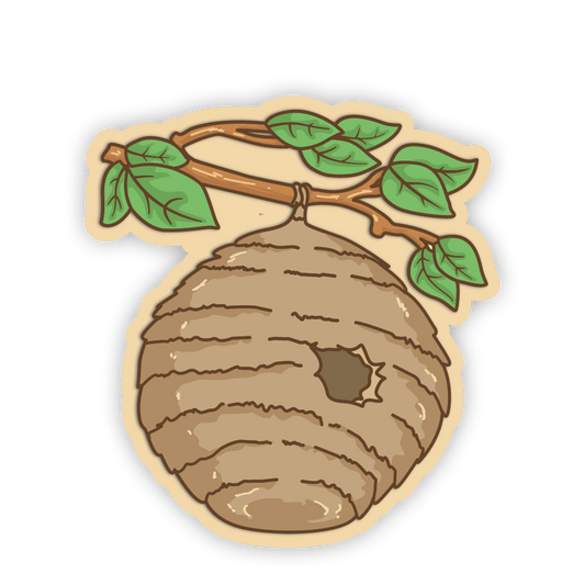 Wild Tree Beehive - Cute Honey Series Sticker - The Stkr Store