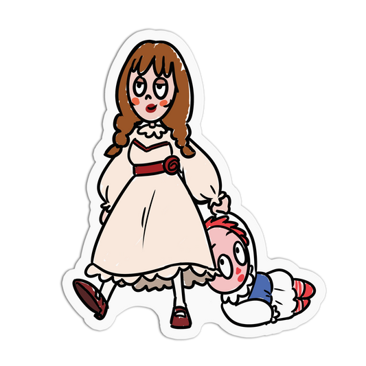 Annabelle & Chucky Horror Movies Sticker - The Stkr Store