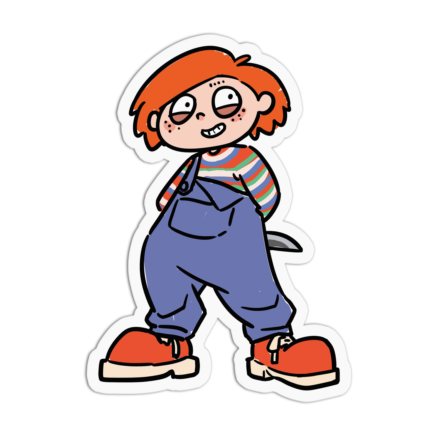 Chucky Solo Horror Movies Sticker - The Stkr Store