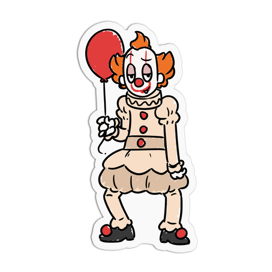 Sleepy Pennywise Horror Movies Sticker - The Stkr Store