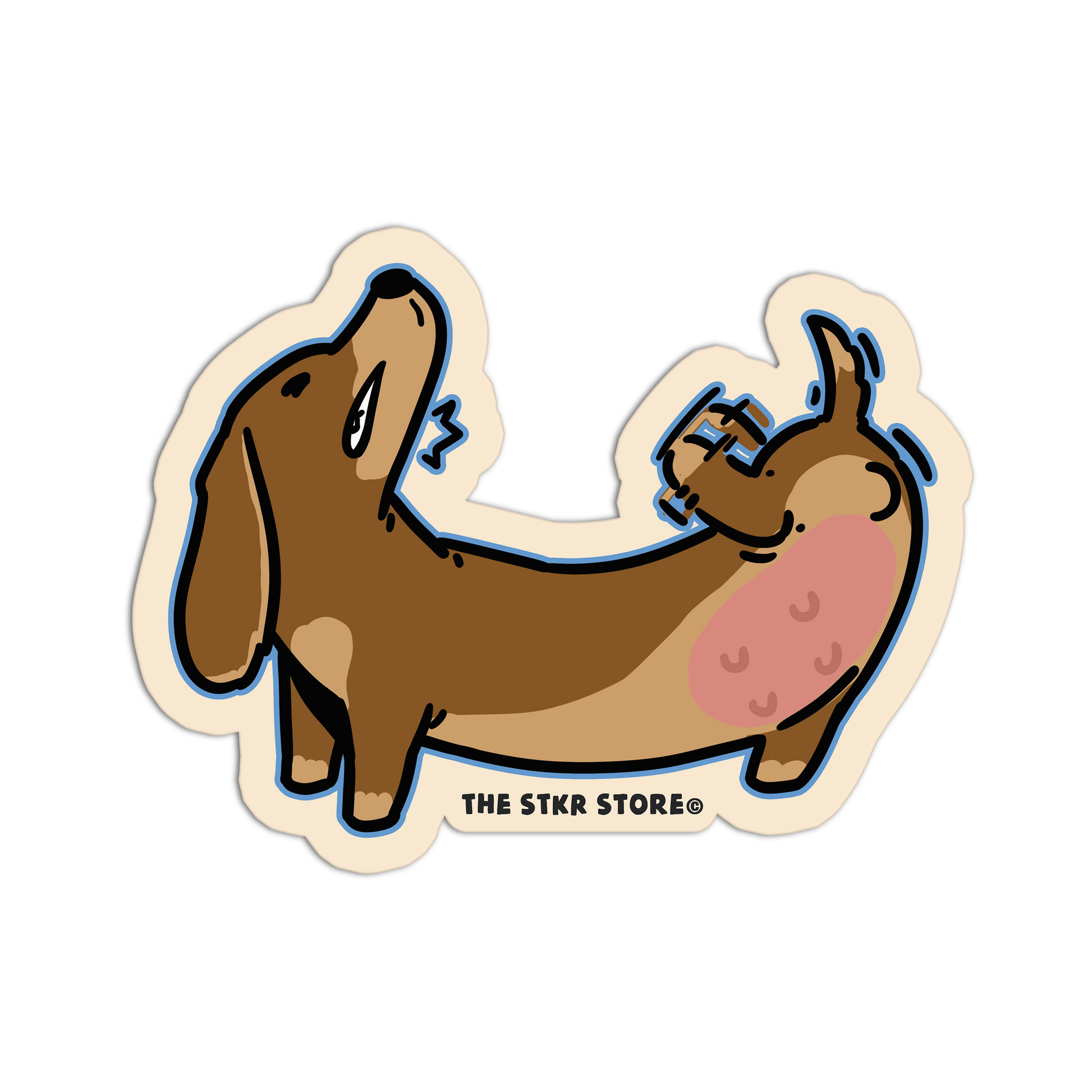 Silly Dachshund - Hot Dog Stickers - The Stkr Store