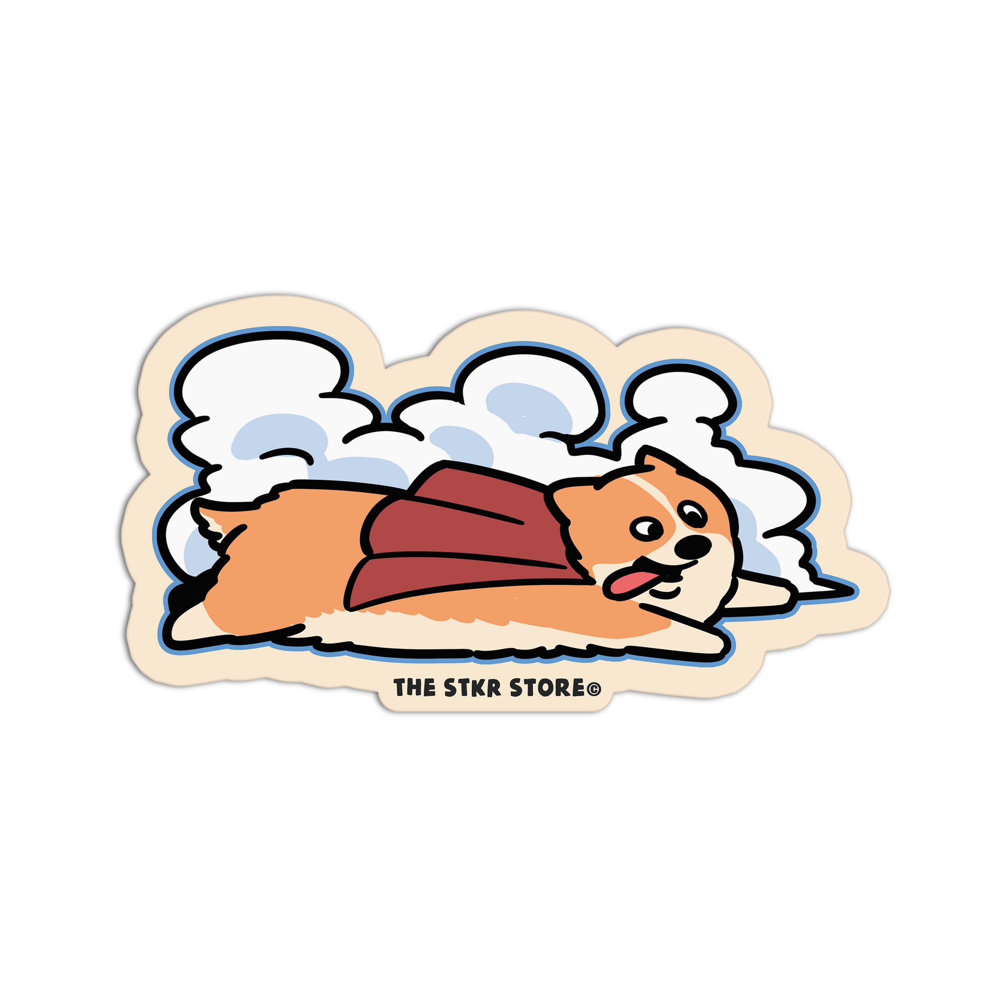 Super Corgi Hero - Hot Dog Stickers - The Stkr Store