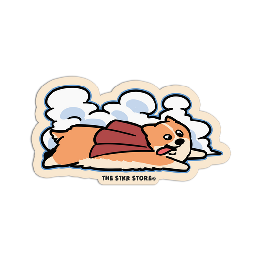 Super Corgi Hero - Hot Dog Stickers - The Stkr Store