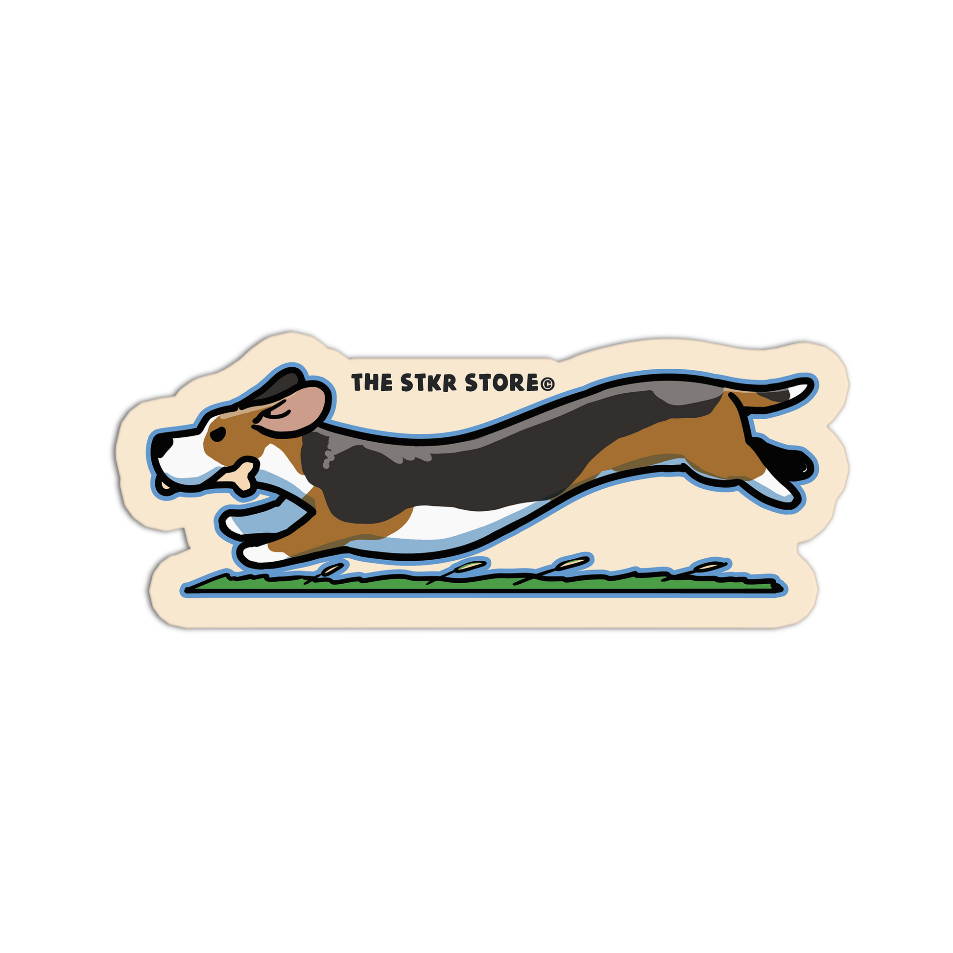 Long Beagle Run - Hot Dog Stickers - The Stkr Store