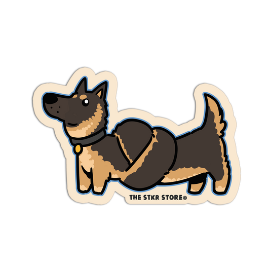 Knot German Shepherd - Hot Dog Stickers - The Stkr Store