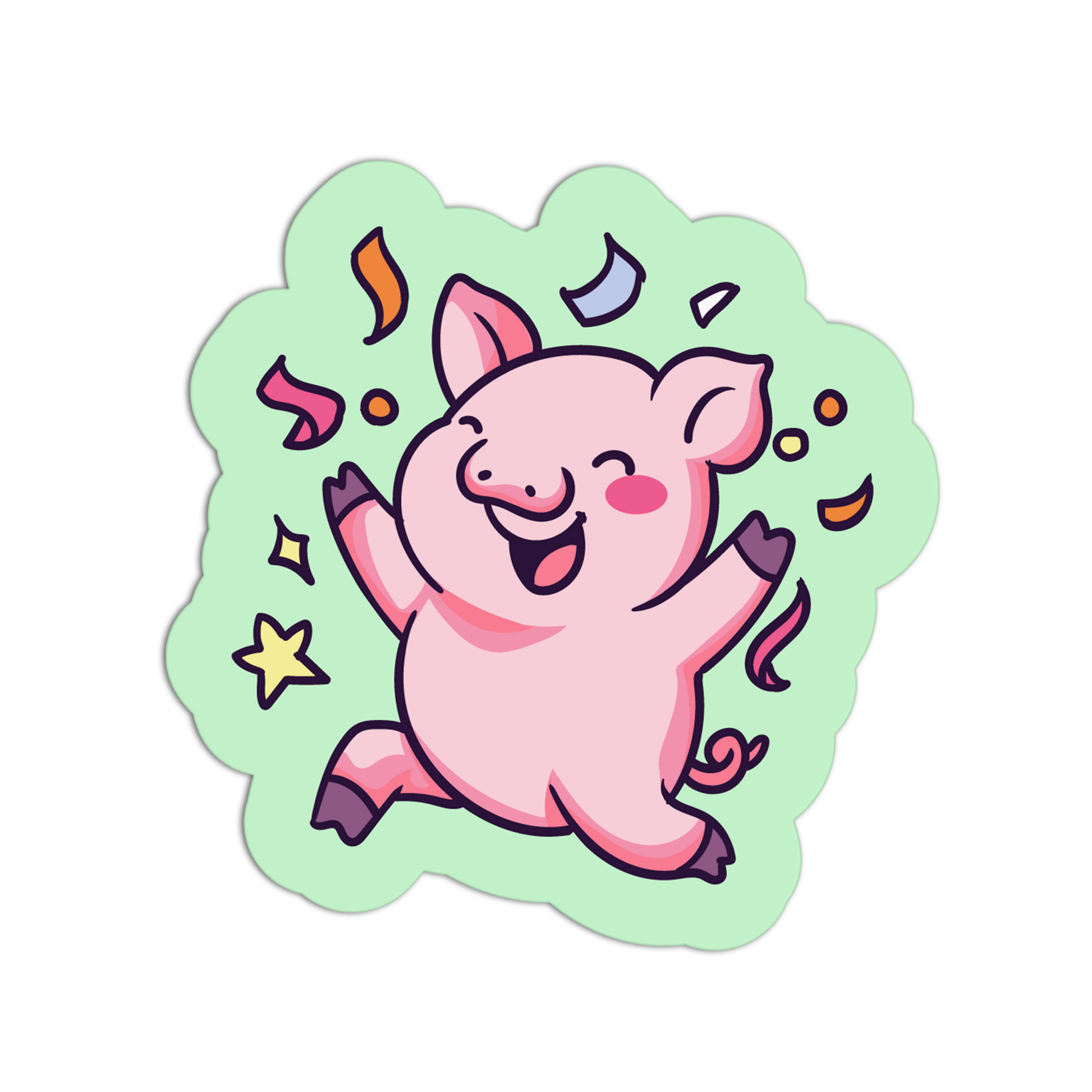 Confetti Cheer Humming It Up Sticker - The Stkr Store