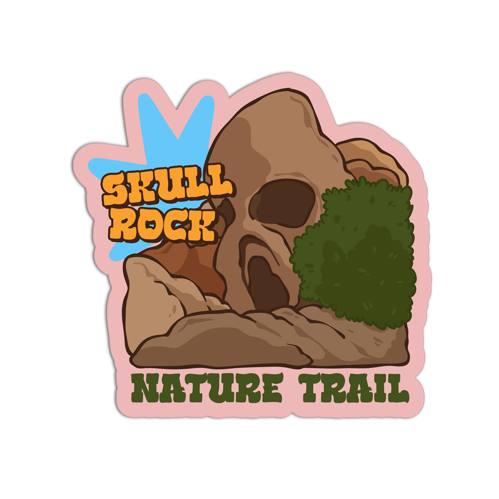 Skull Rock Nature Joshua Tree Sticker - The Stkr Store