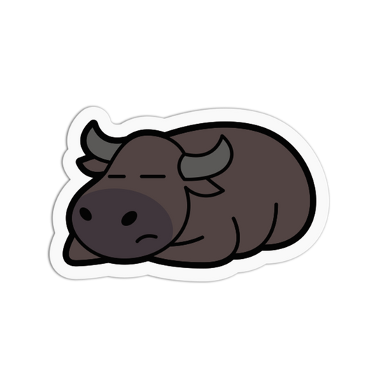 Sleepy Caraba-zzz Life Chill Carabao Sticker