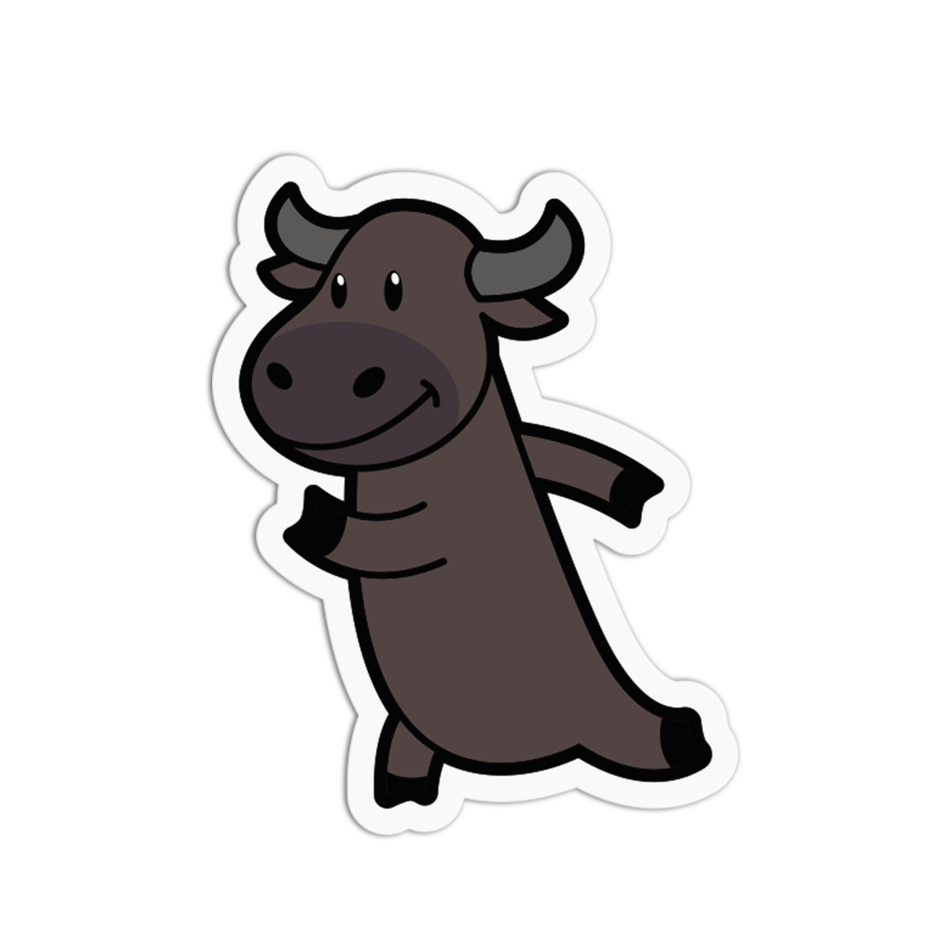 Happy Prancing Life Chill Carabao Sticker – The Stkr Store