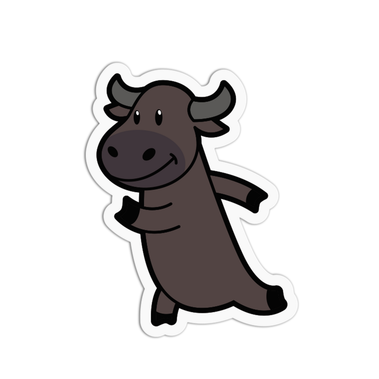 Happy Prancing Life Chill Carabao Sticker