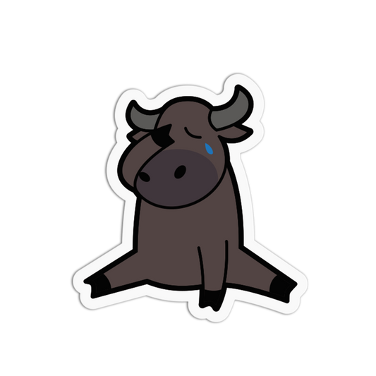 Crying Facepalm Life Chill Carabao Sticker