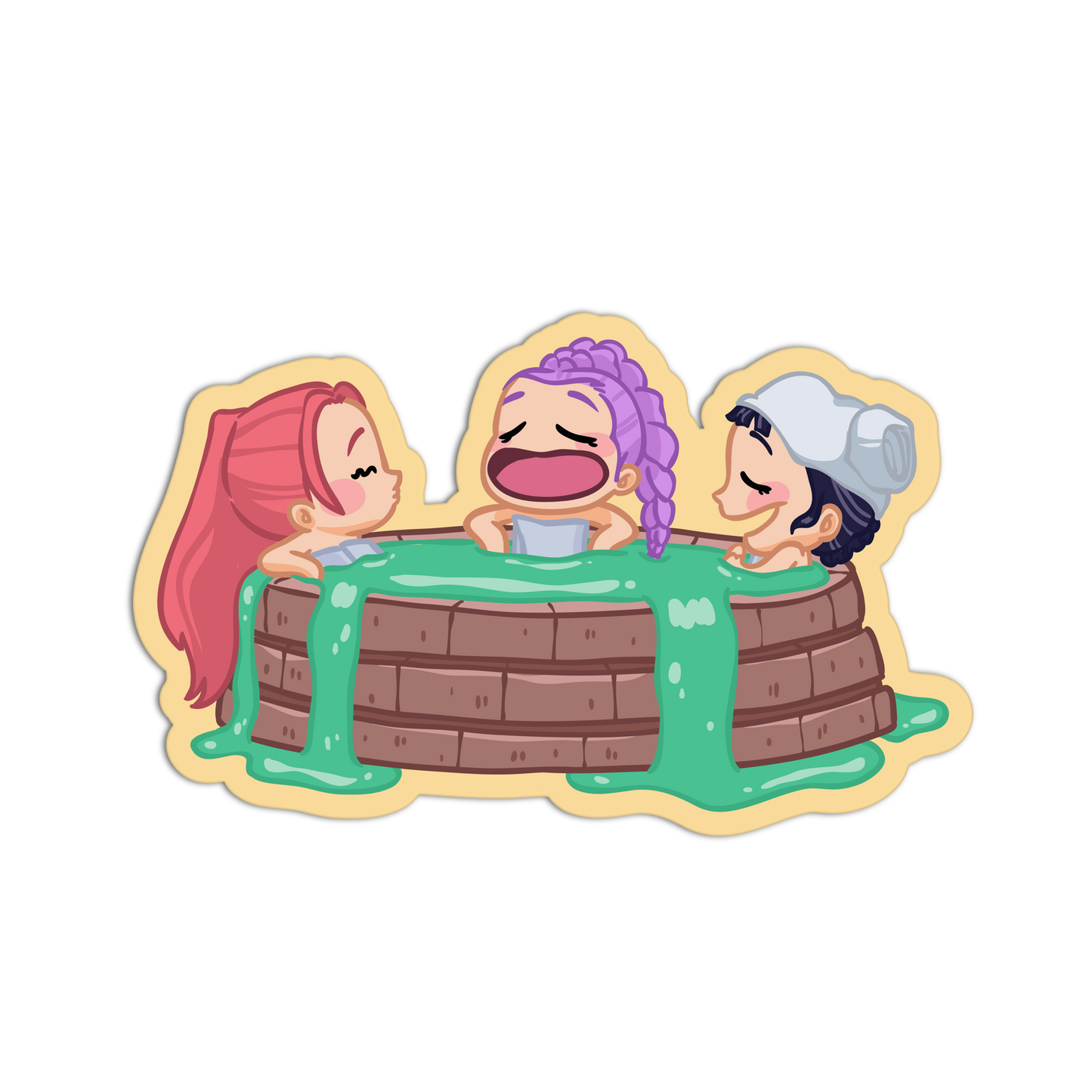 Slime Sanctuary Kpop Stickers