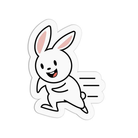 Joyful Sprinter Dreamy Bunny Sticker