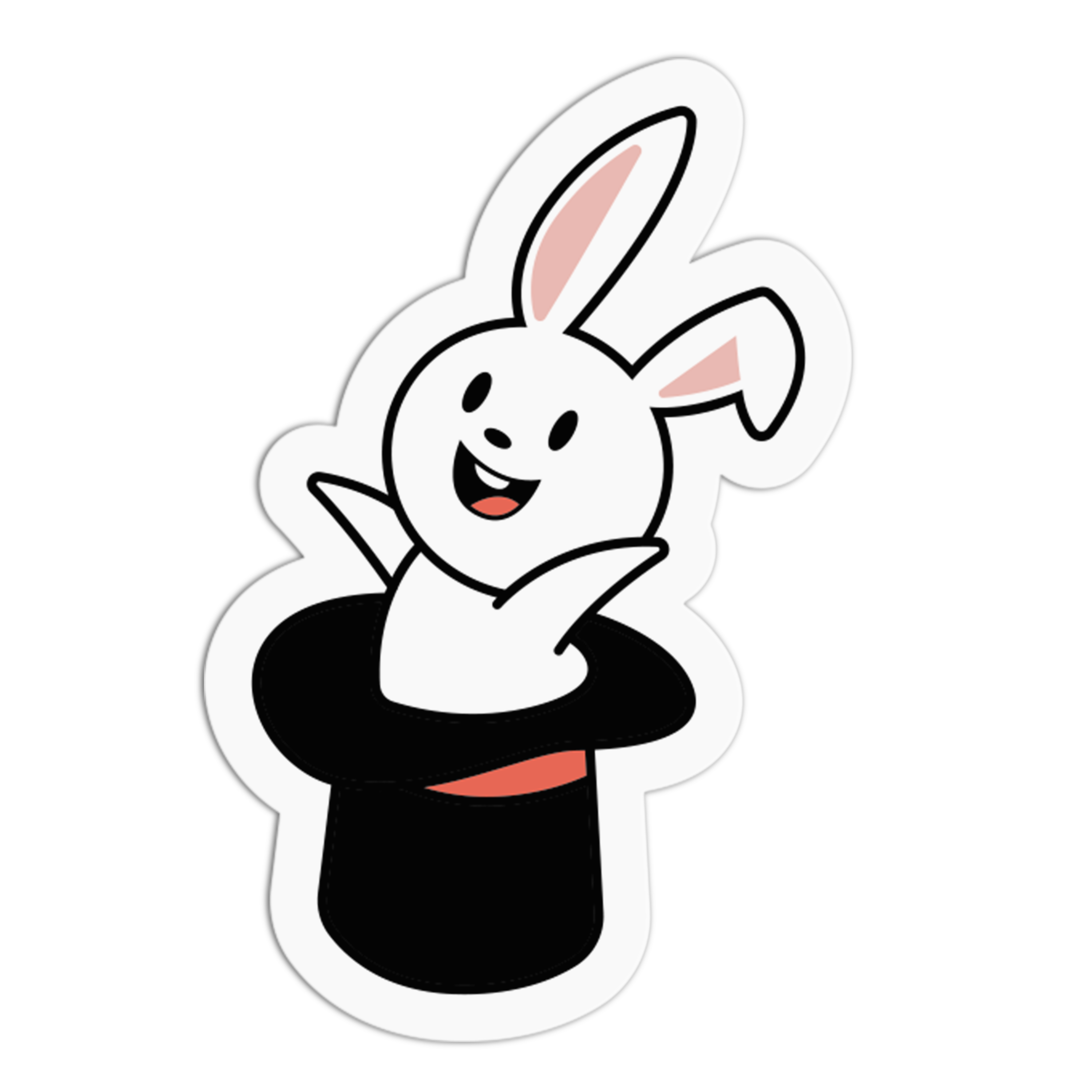 Magician's Top Hat Dreamy Bunny Sticker – The Stkr Store