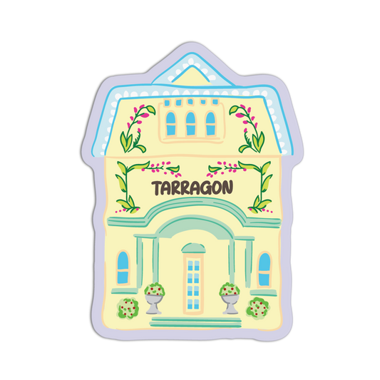 Tarragon Spice Jar House Textured Stickers