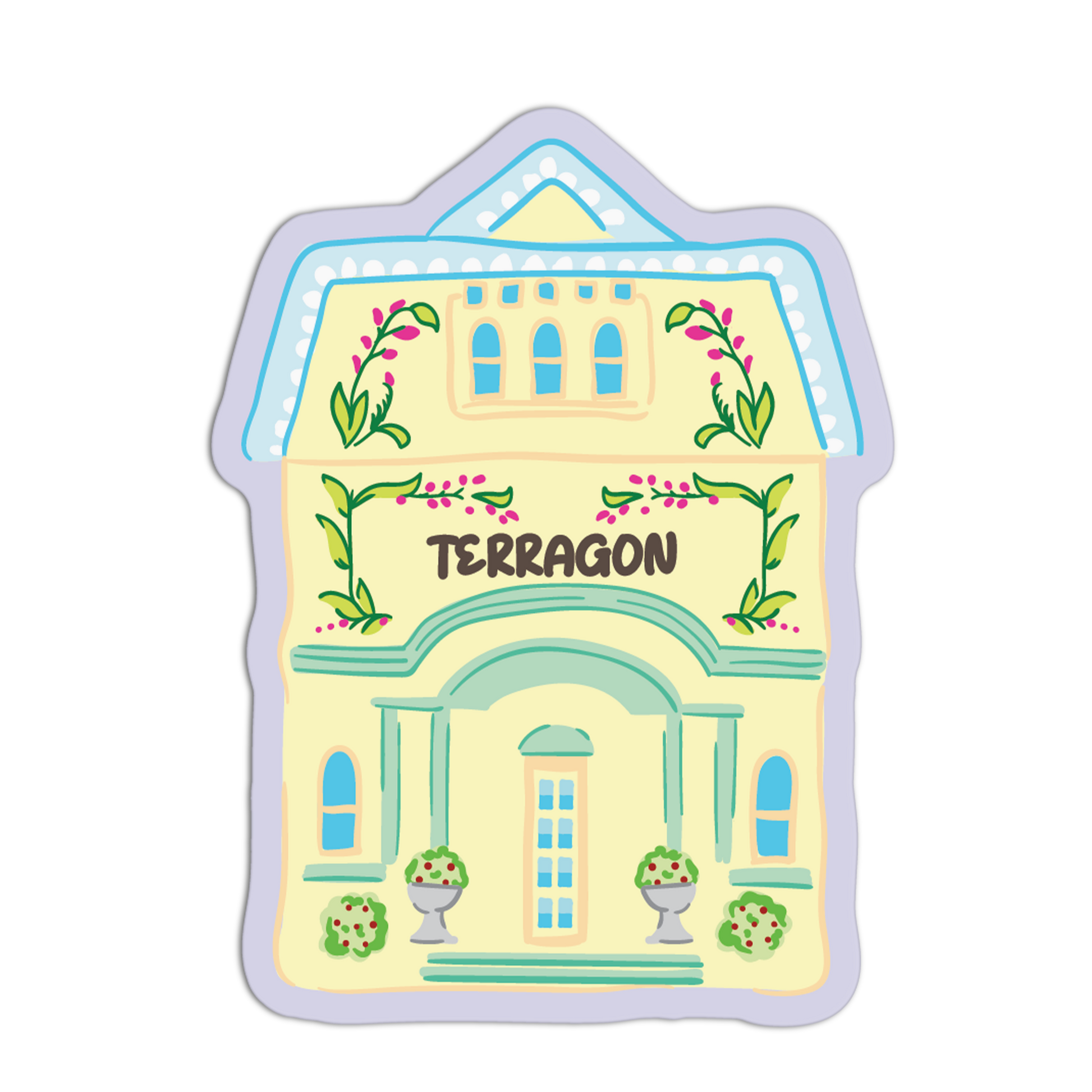 Terragon Spice Jar House Textured Stickers