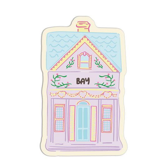 Bay Spice Jar House Textured Stickers