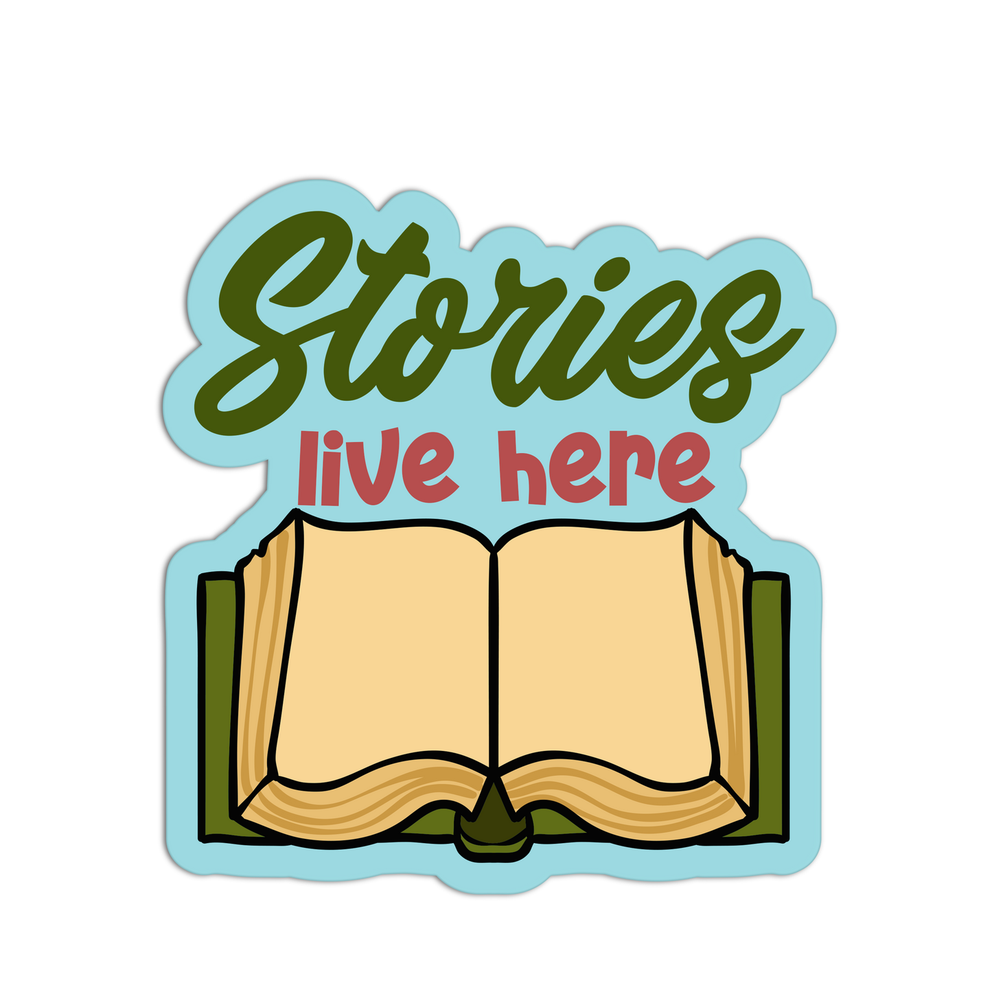 Stories Live Here - Library Sticker