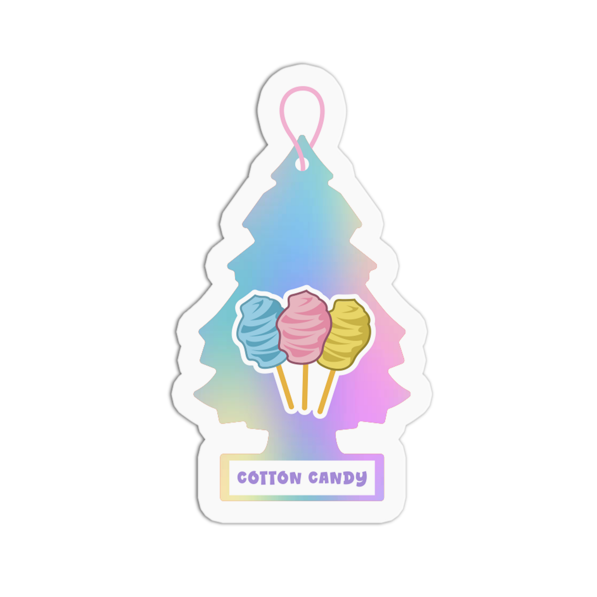 Little Trees Cotton Candy Sticker - The Stkr Store
