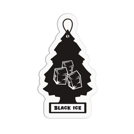 Little Trees Black Ice Sticker
