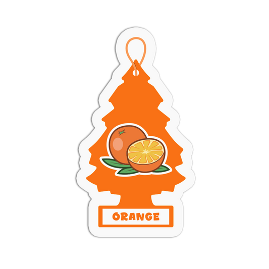 Little Trees Orange Sticker - The Stkr Store