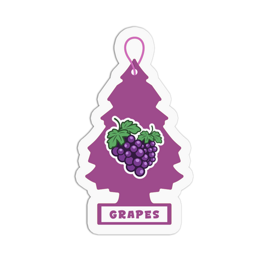 Little Trees Grapes Sticker - The Stkr Store