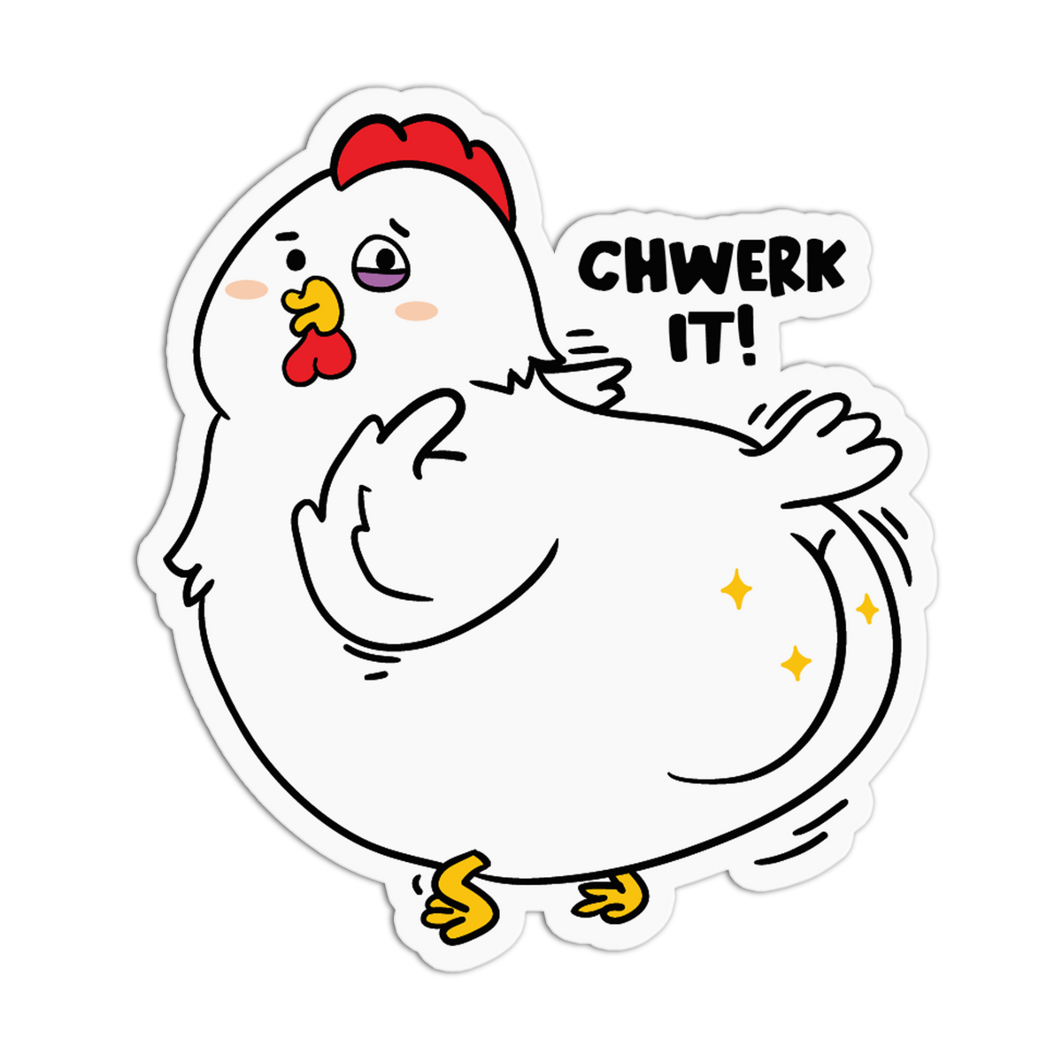 Chwerk It Mad Chicken Sticker