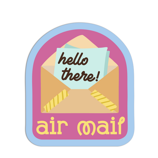 Hello There! Air Mail Sticker