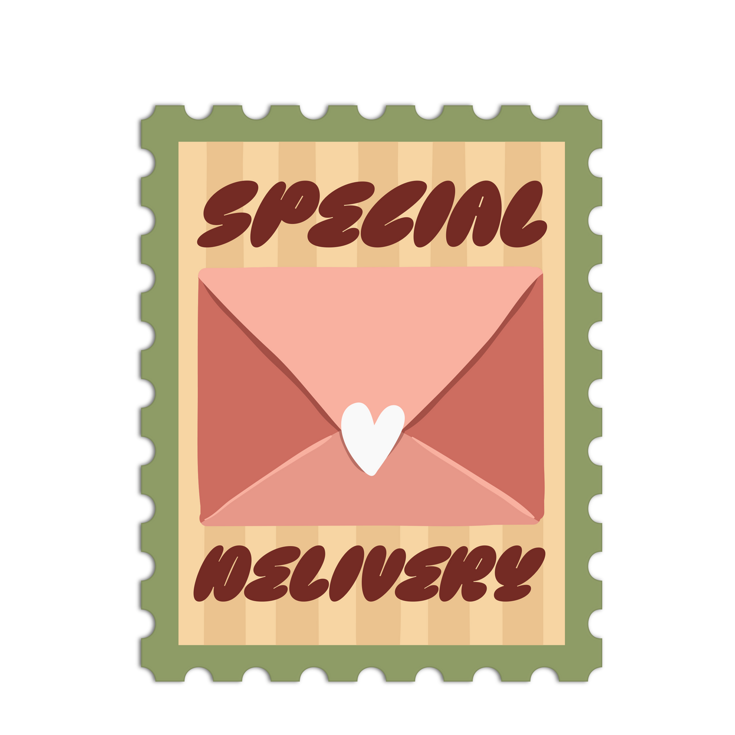 Special Delivery Stamp Mail Sticker - The Stkr Store
