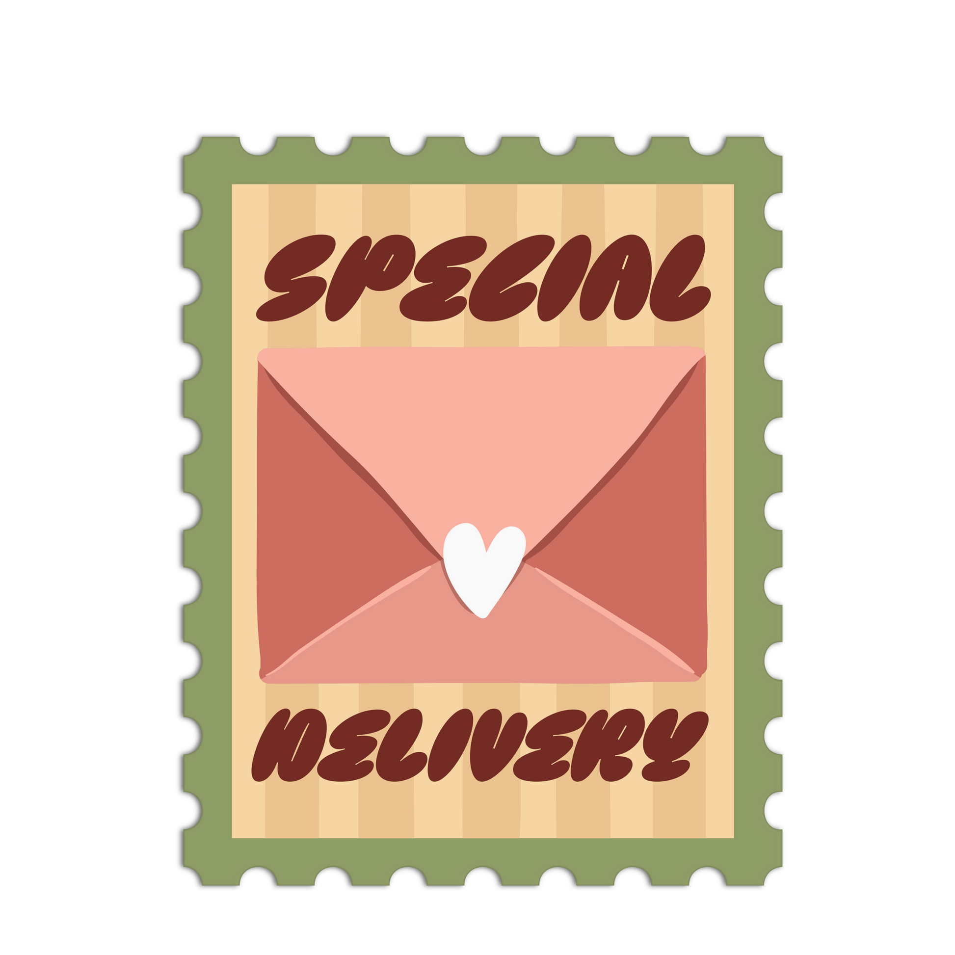 Special Delivery Stamp Mail Sticker - The Stkr Store