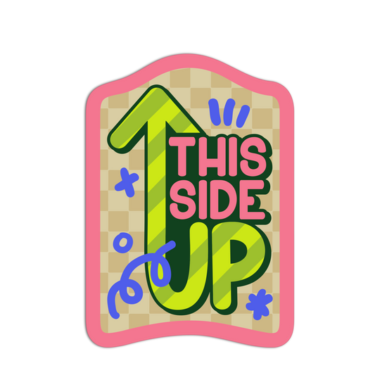 This Side Up Mail Sticker