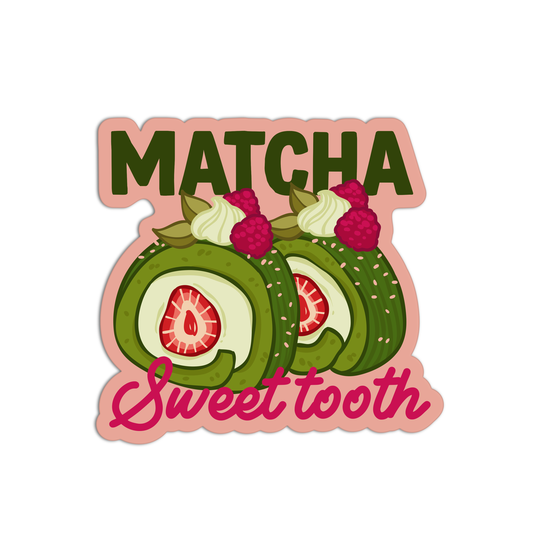 Matcha Sweet Tooth Matcha Stickers