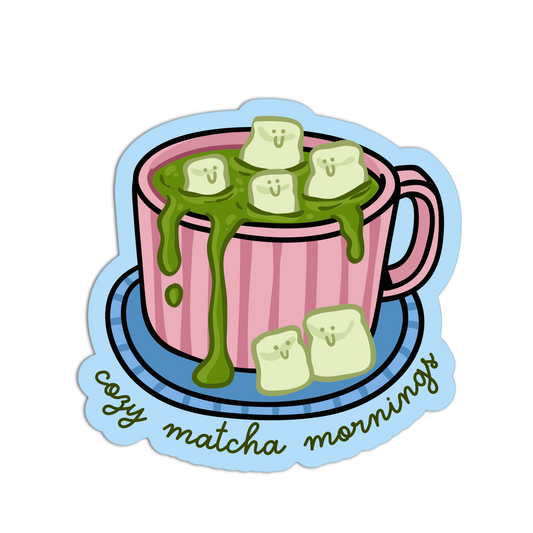 Cozy Matcha Mug - Matcha Stickers