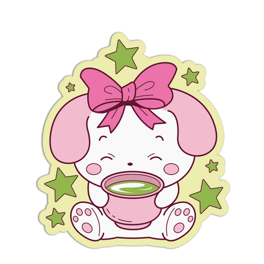 Puppy Bowl Matcha Theme Sticker