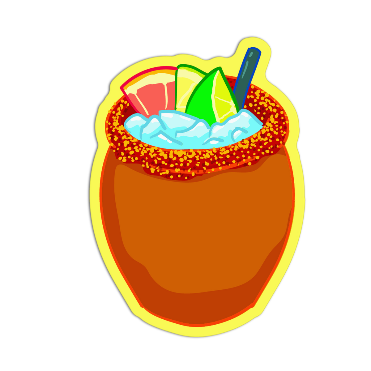 Iced Cantarito - Mexican Drinks & Snacks Sticker