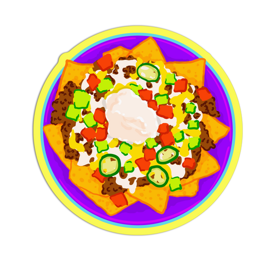 Loaded Nachos - Mexican Drinks & Snacks Sticker