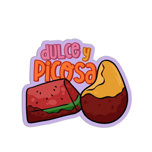 Dulce y Picosa - Mexican Tray Sticker - The Stkr Store