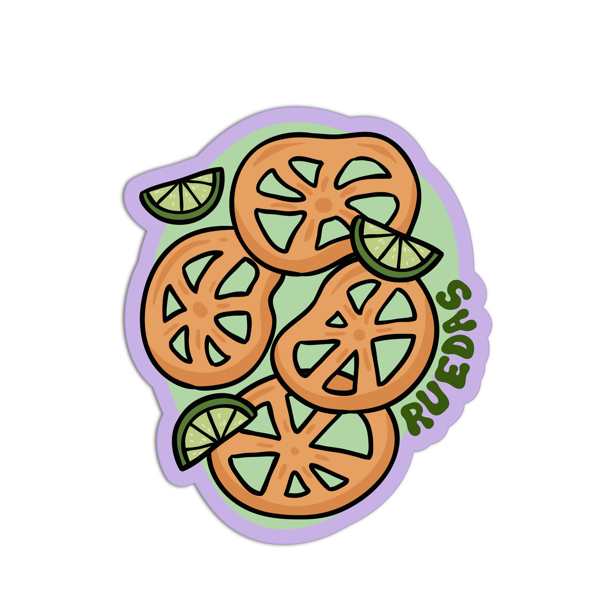 Ruedas con Limón - Mexican Tray Sticker - The Stkr Store