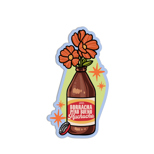 Borracha Pero Bueno - Mexican Tray Sticker - The Stkr Store