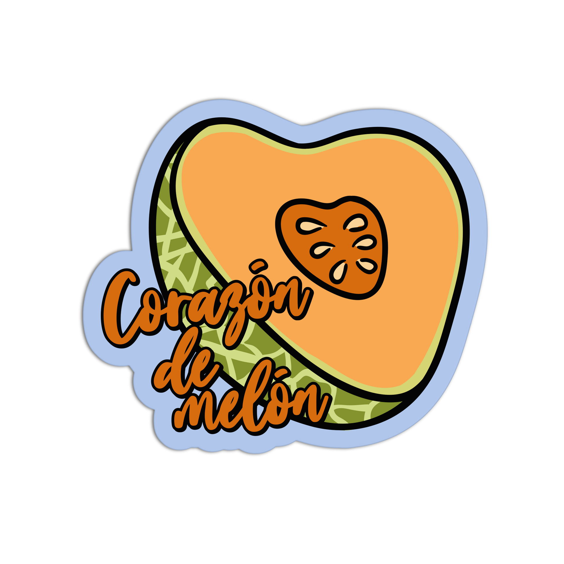 Corazón de Melón - Mexican Tray Sticker - The Stkr Store