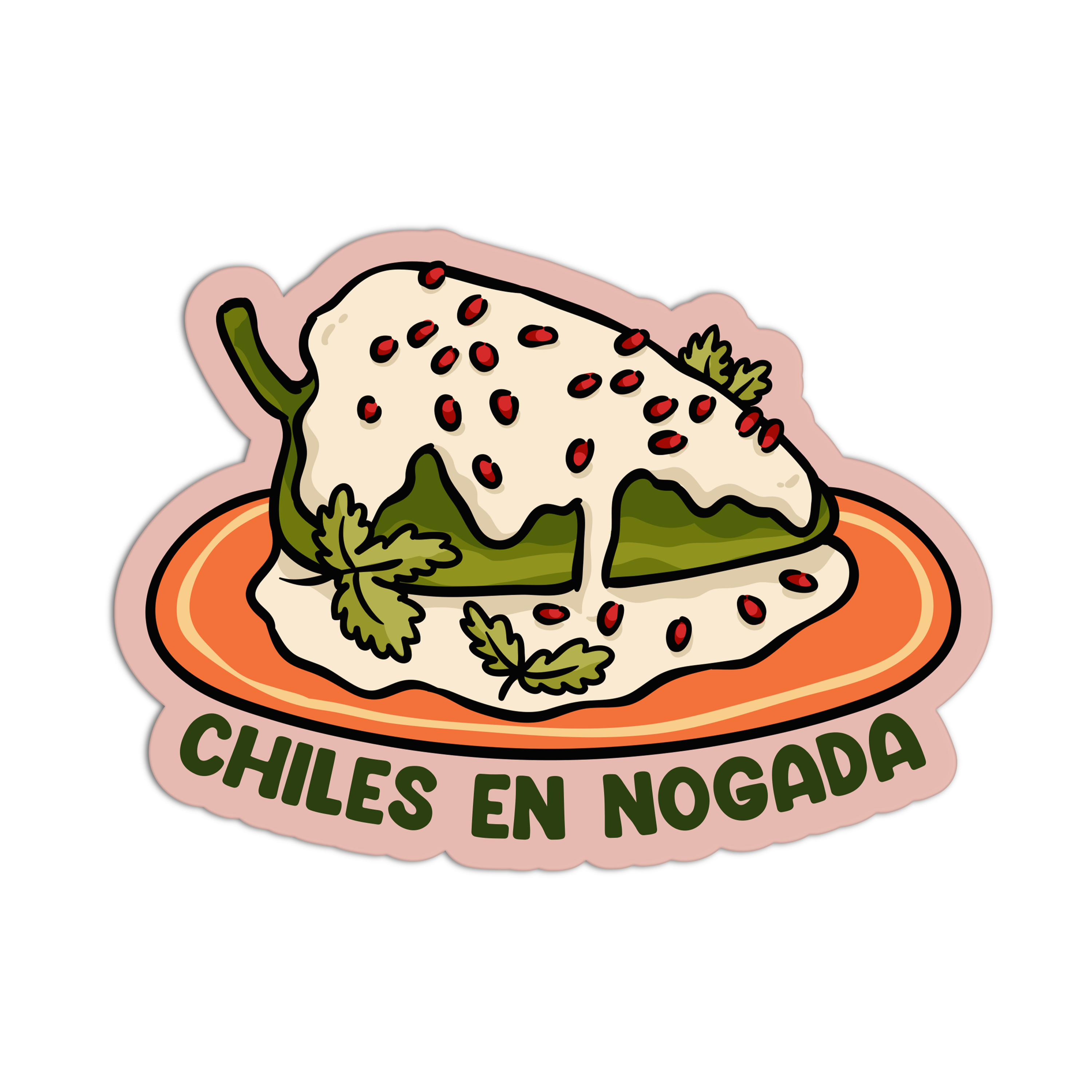 Chiles en Nogada - Mexican Tray Sticker – The Stkr Store