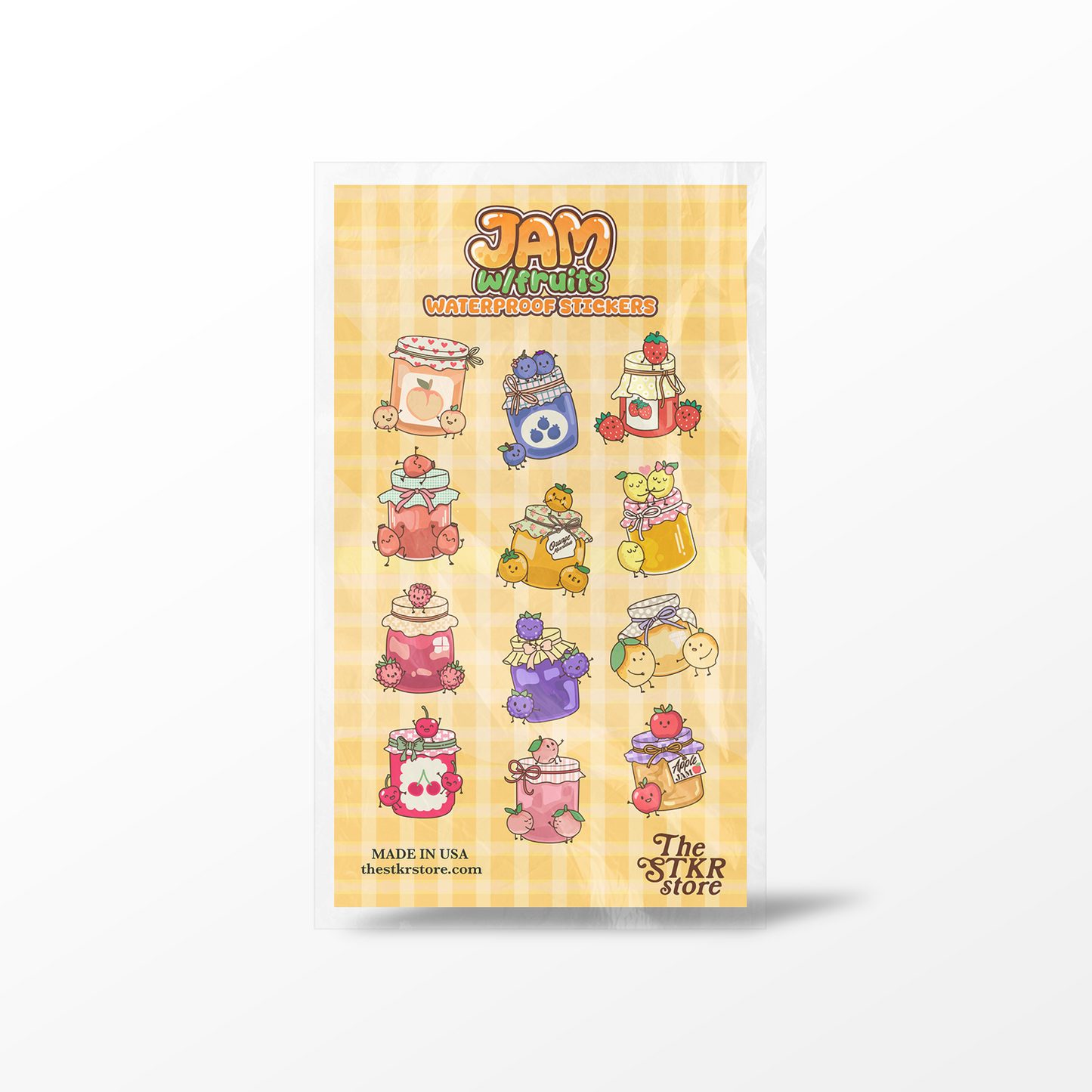 Jam W/ Fruits Sticker Sheet