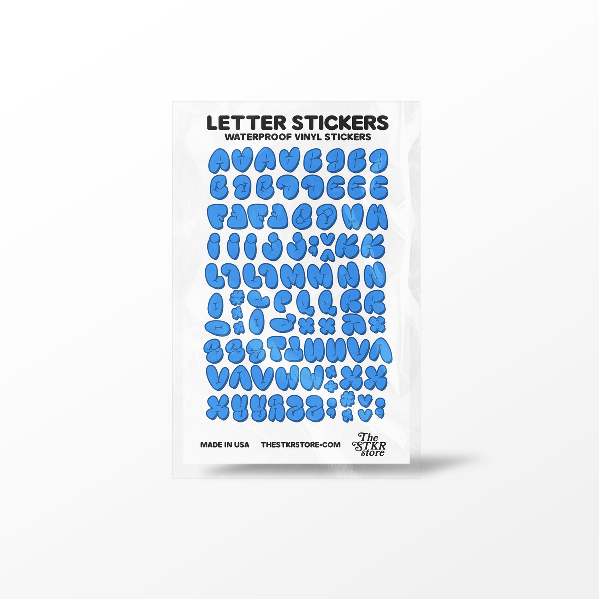 Letter Alphabet Sticker Sheet