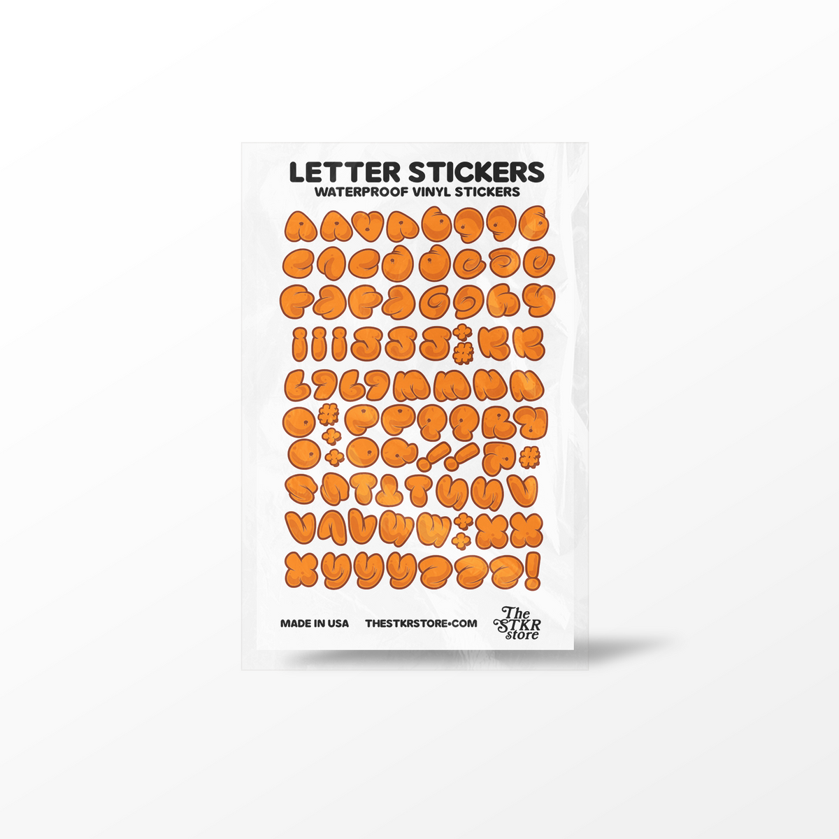 Letter Alphabet Sticker Sheet