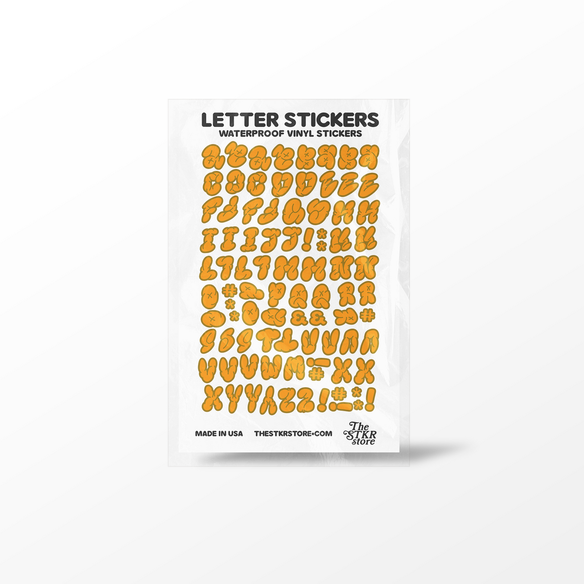 Letter Alphabet Sticker Sheet
