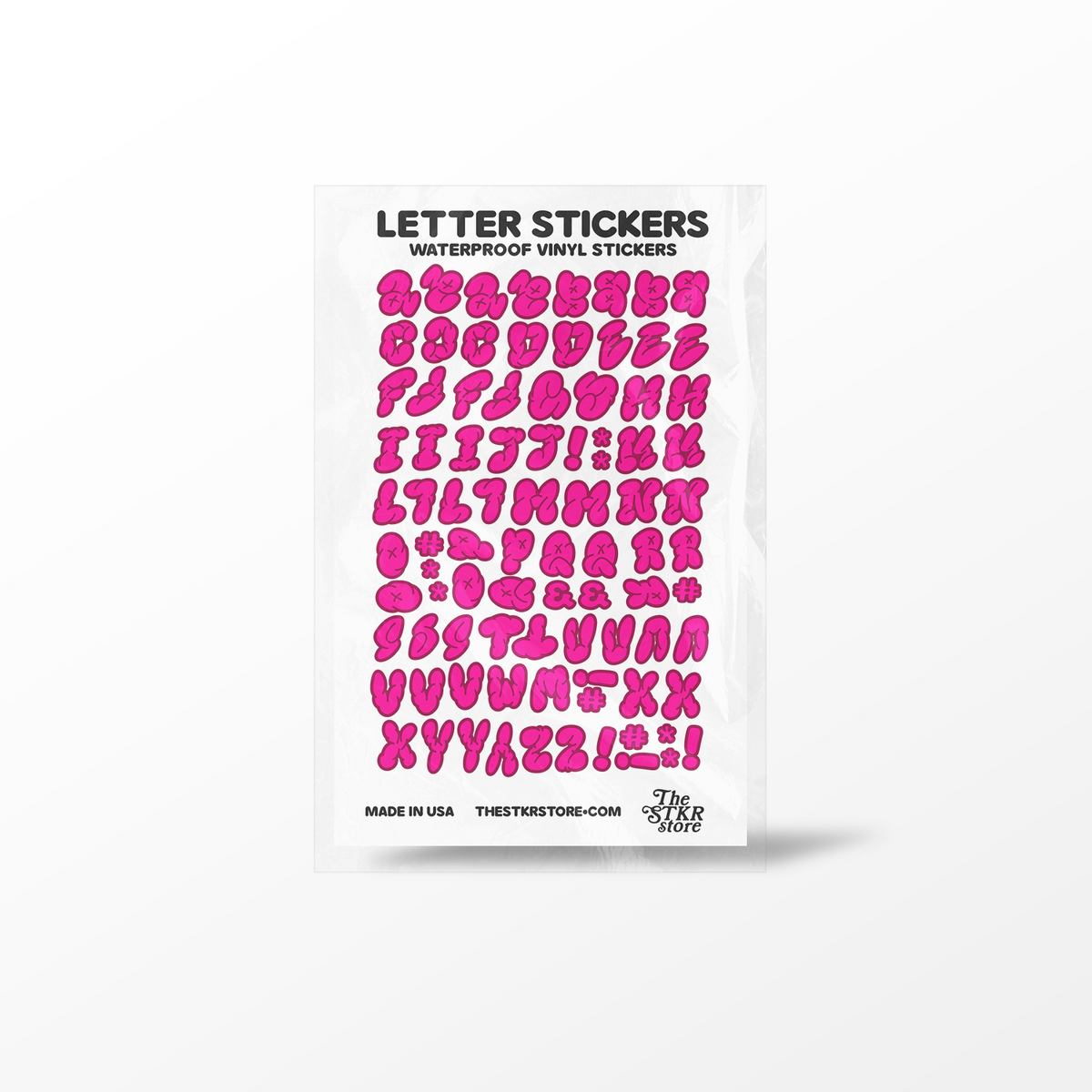Letter Alphabet Sticker Sheet