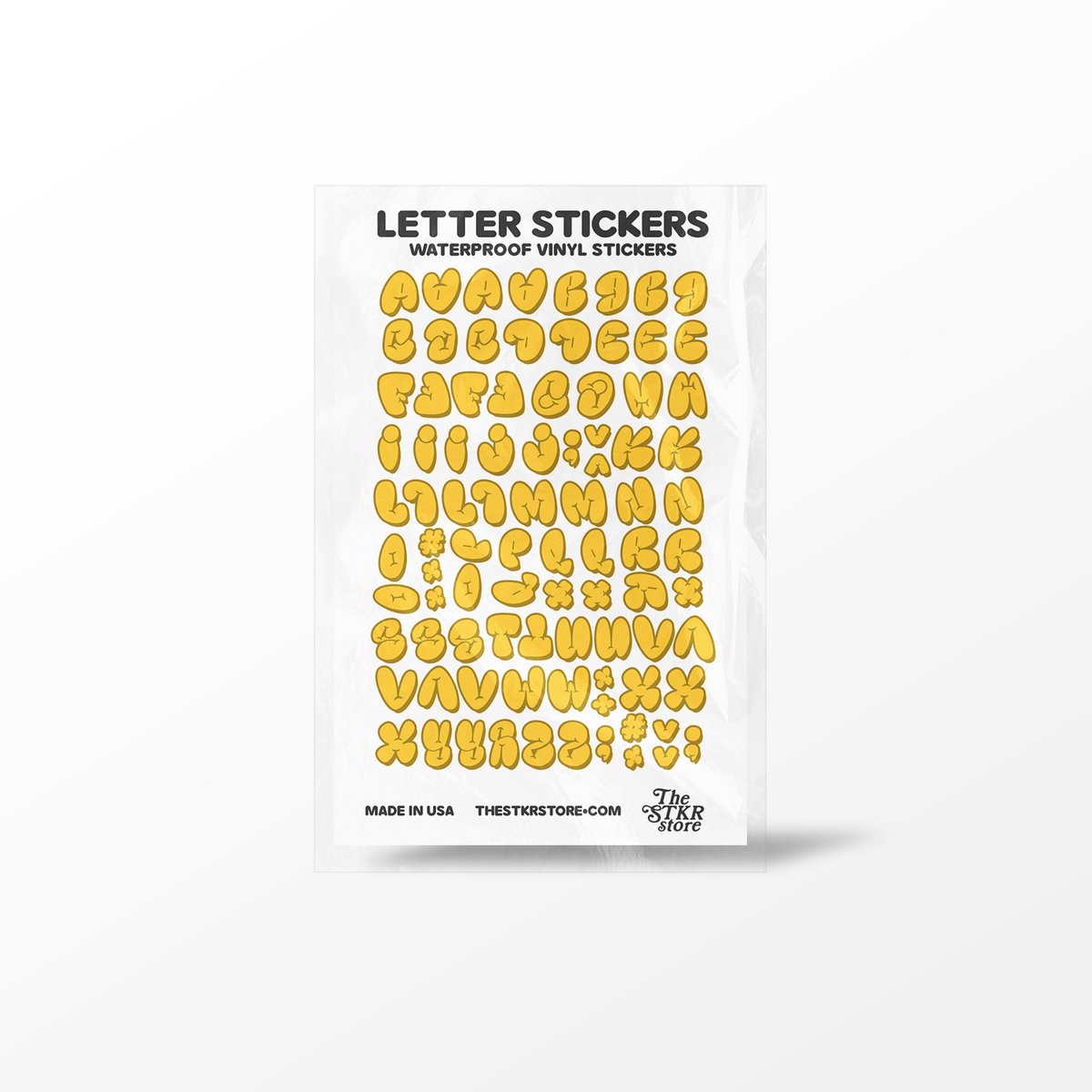 Letter Alphabet Sticker Sheet