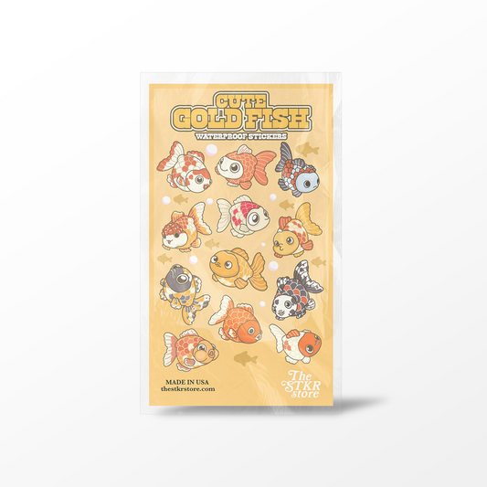 Cute Goldfish Sticker Sheet