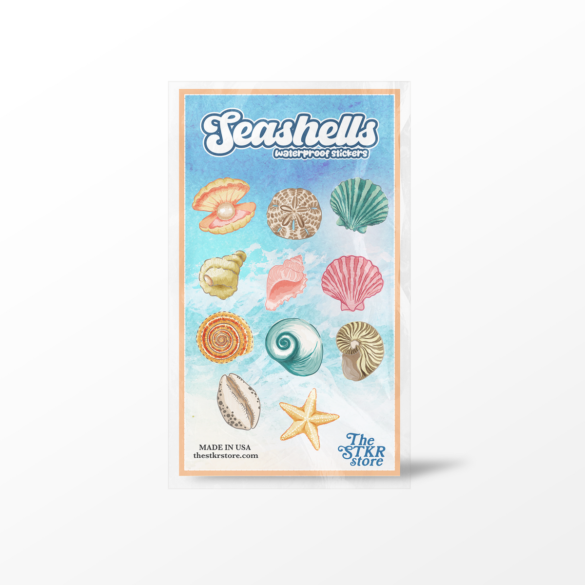 Seashells Sticker Sheet
