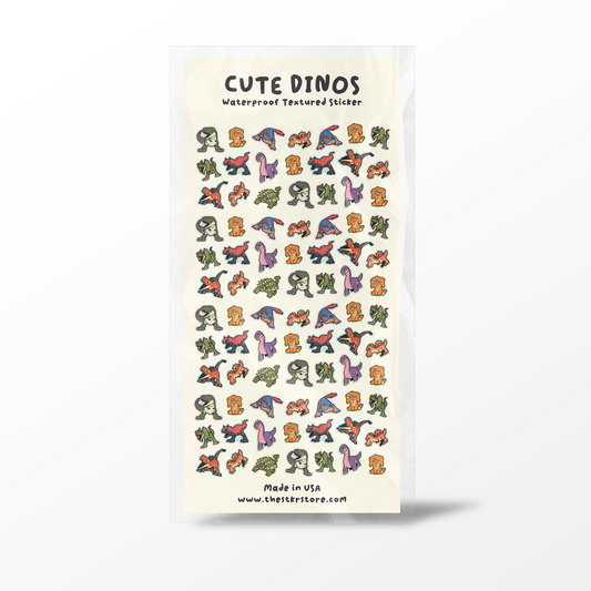Cute Dinos Sticker Sheet